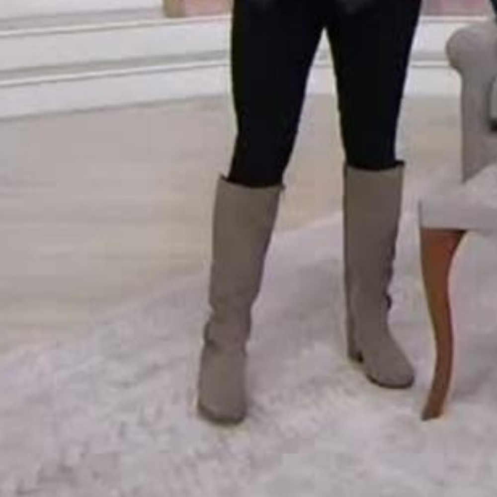 Marc Fisher Womens Kimmee Suede Closed Toe Knee Hi